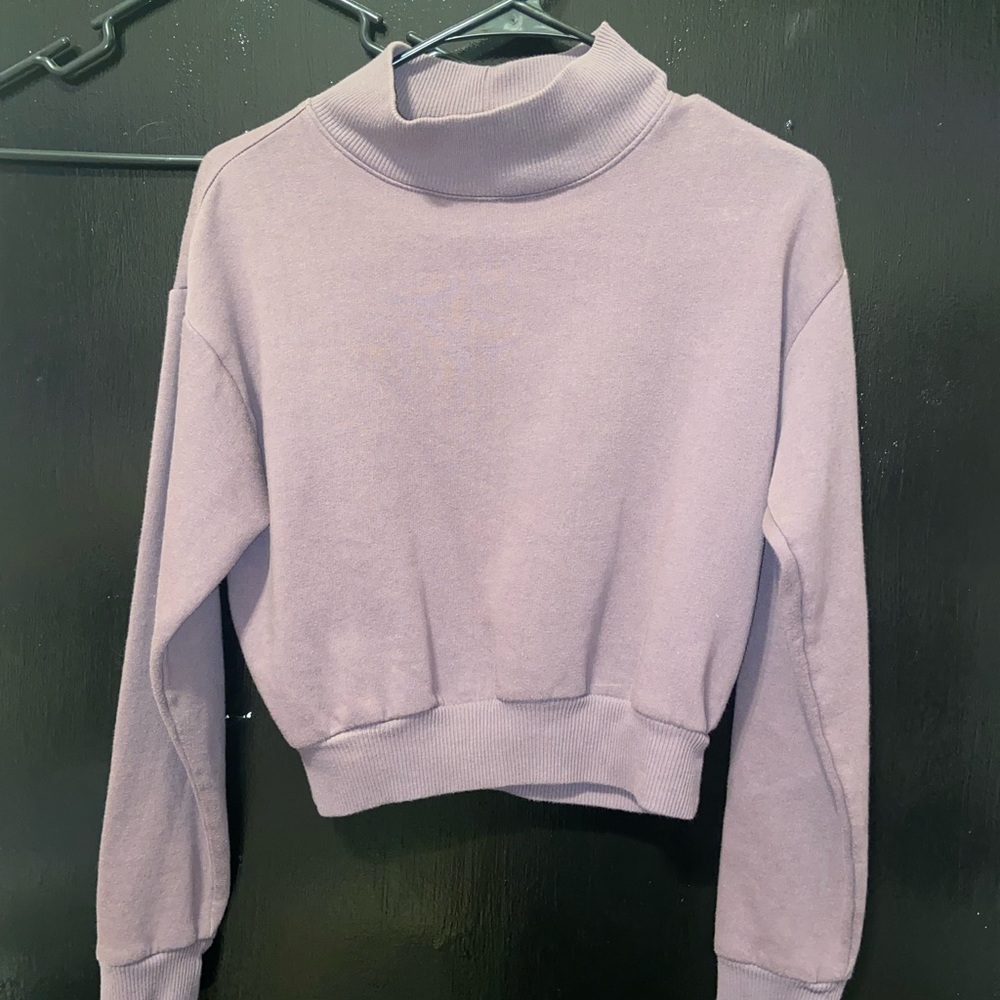 wild fable cropped mock neck sweater